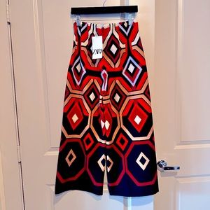 Zara Printed Gauchos- Perfect for Summer!